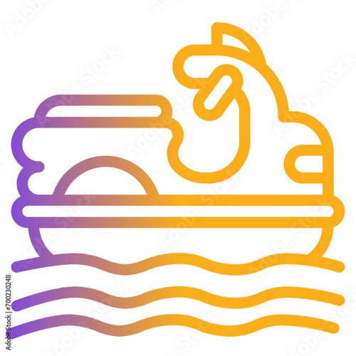  jet ski, water sport, sea transport, sea scooter, vehicle, transportation Flat Icon