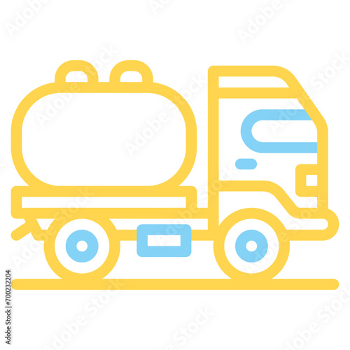  tank truck, oil tank, fuel truck, truck, vehicle, transportation Outline Icon