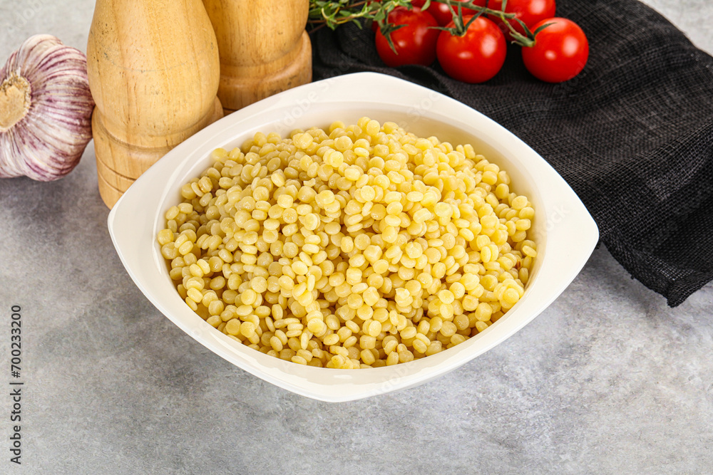 Organic wheat pasta - boiled ptitim Organic wheat pasta - boiled ptitim