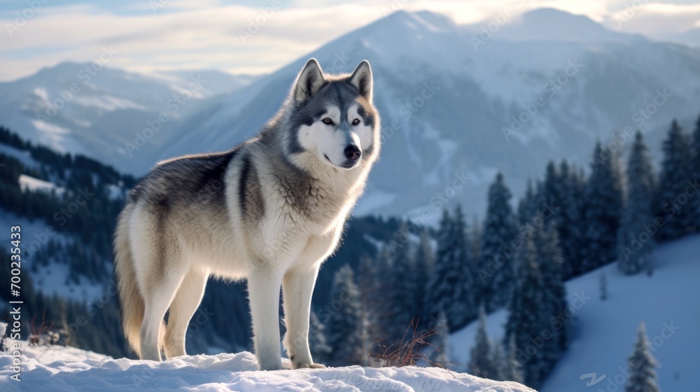 Husky's Snowy Mountain Expedition Husky's Snowy Mountain Expedition