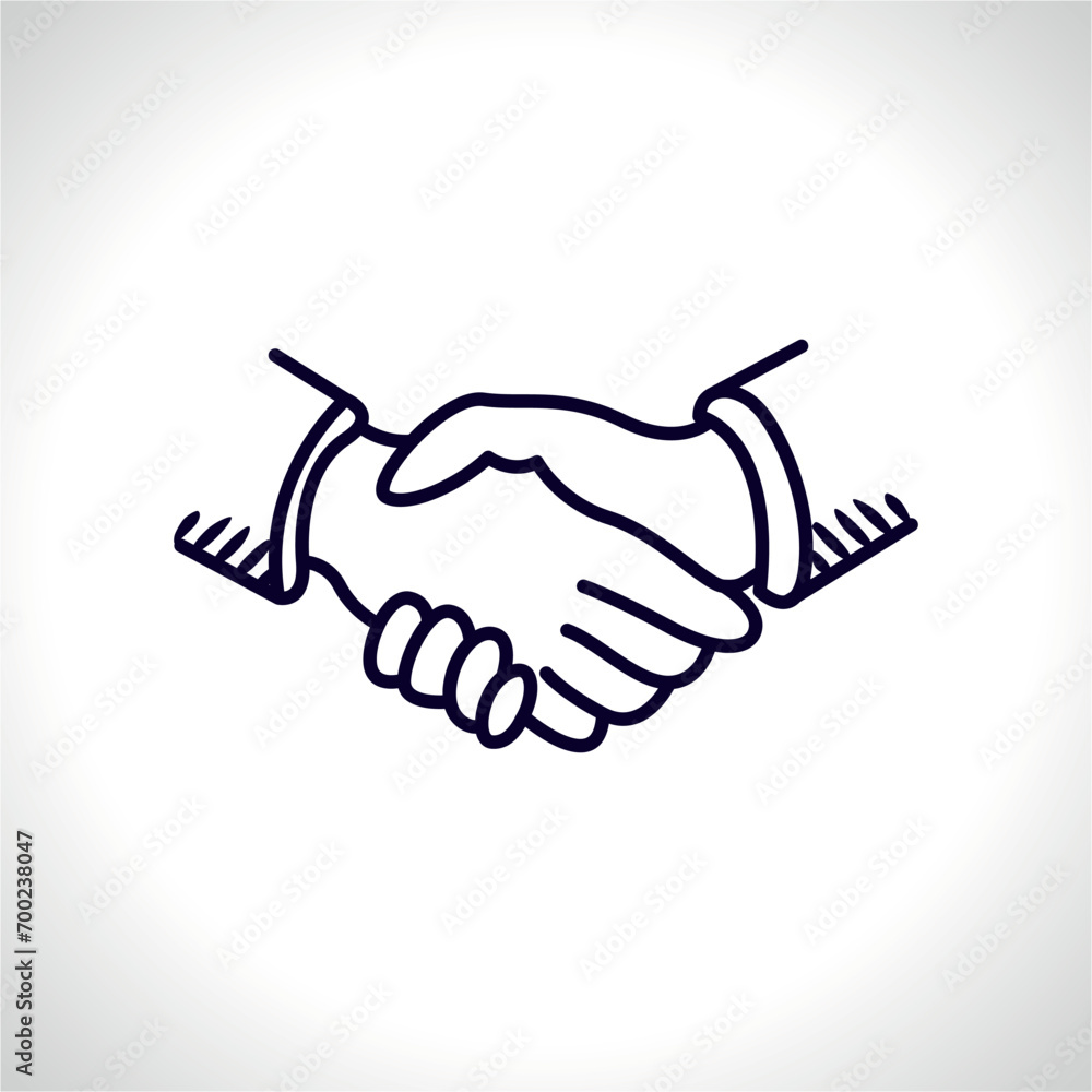 deal hand shake illustration