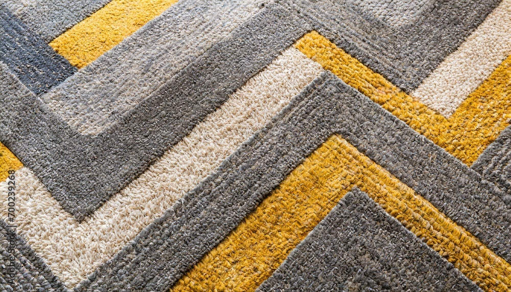 Yellow and grey Color Carpet Texture Top Wiev
