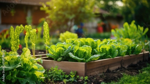 Garden Maintenance: With a vegetable garden, regular care is essential. Ensure that the garden is properly watered, weeded, and protected from pests.  photo