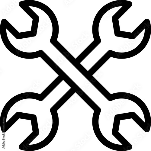 Cross Wrench Icon