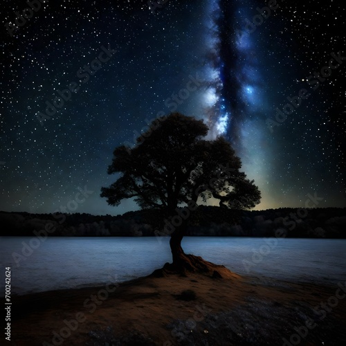 tree and moon © Hafsa