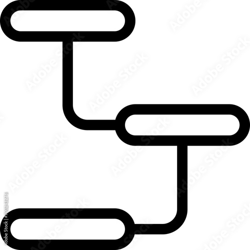 Hierarchy icon in outline. Simple structure vector illustration — pixel-perfect icon.