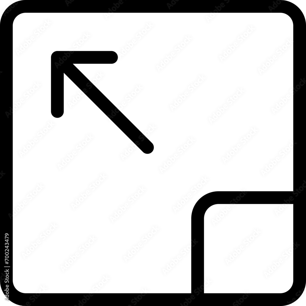 Resolution large icon in outline style. Simple extend symbol vector illustration — pixel-perfect icon. Resolution large icon in outline style. Simple extend symbol vector illustration — pixel-perfect icon.