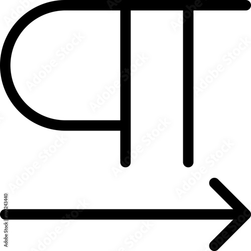 Foto Indent icon in outline style