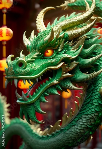 Beautiful fantasy dragon. Year of the Dragon according to the eastern horoscope