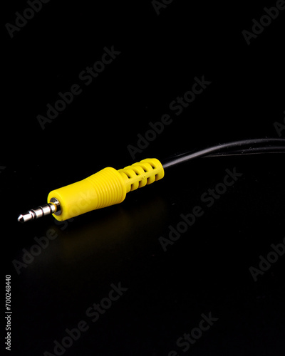 Mini jack 3.5mm jack for connecting external audio sources. photo