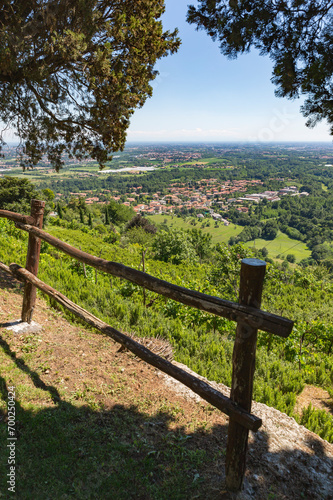 Beautiful landscape of the Montevecchia hill (Italy) 