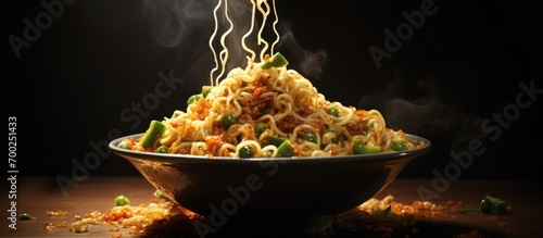 Quick and instant vegetable noodles called Maggi.