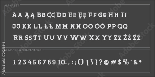 alphabet letters font set. typography font with trendy letters thin, bold, uppercase, lowercase and numbers. vector illustration.