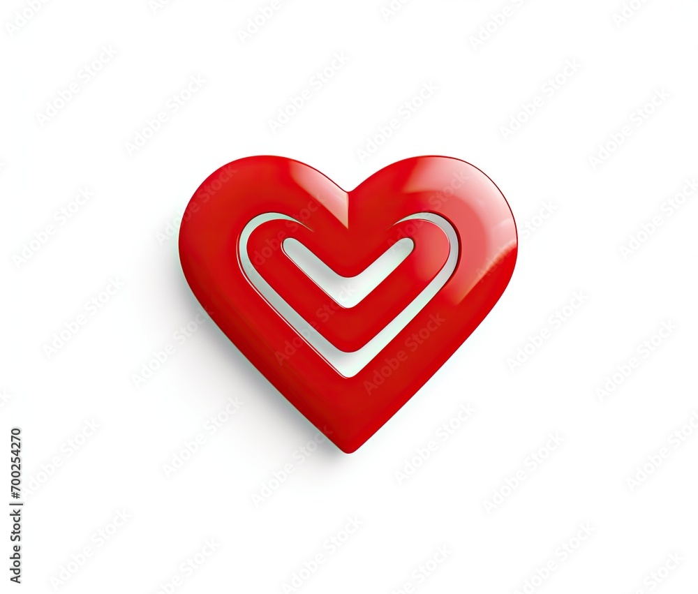 red heart and wifi wireless symbol
