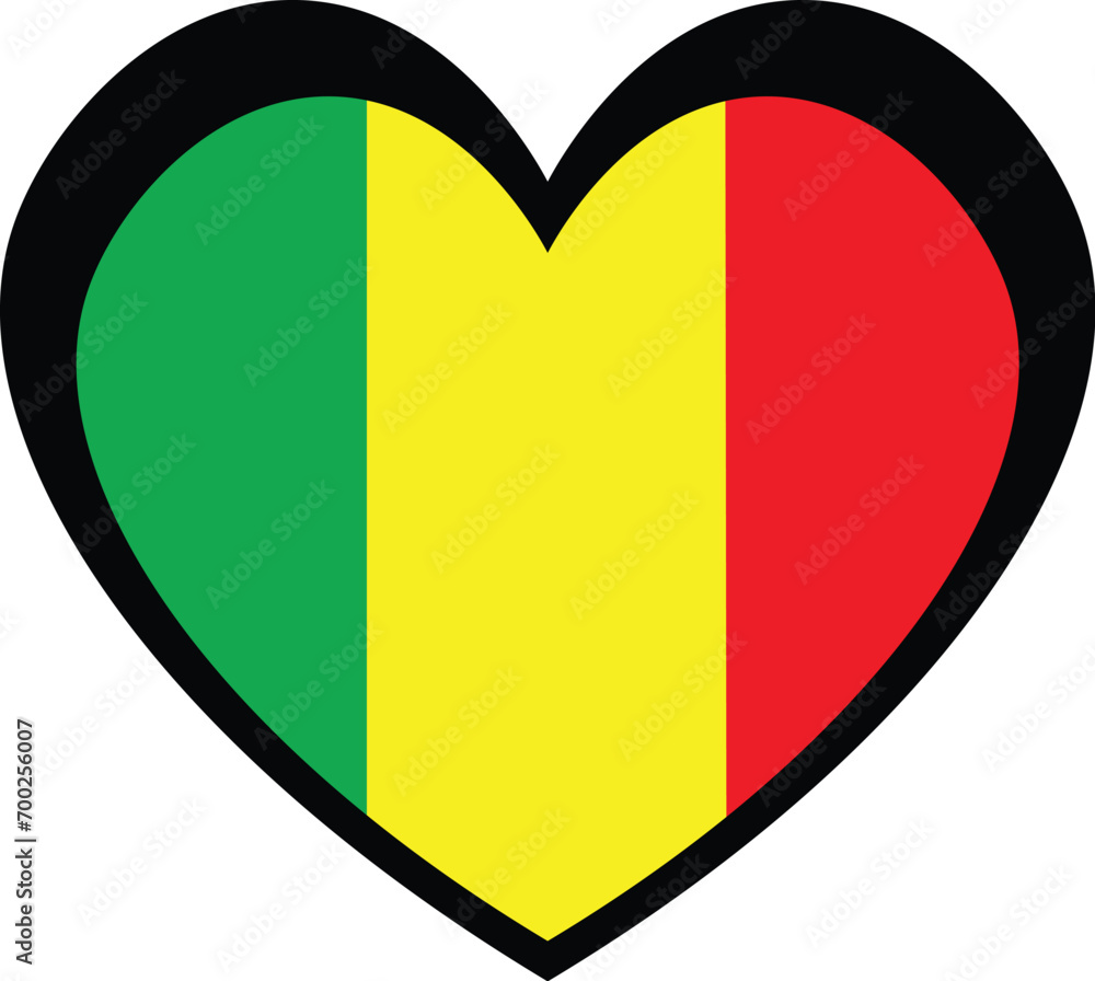 Fototapeta premium Mali Heart Icon