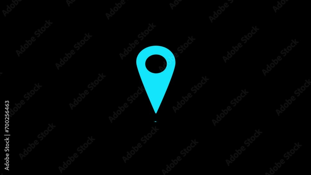 location icon animation looping video concept location icon animation looping video concept
