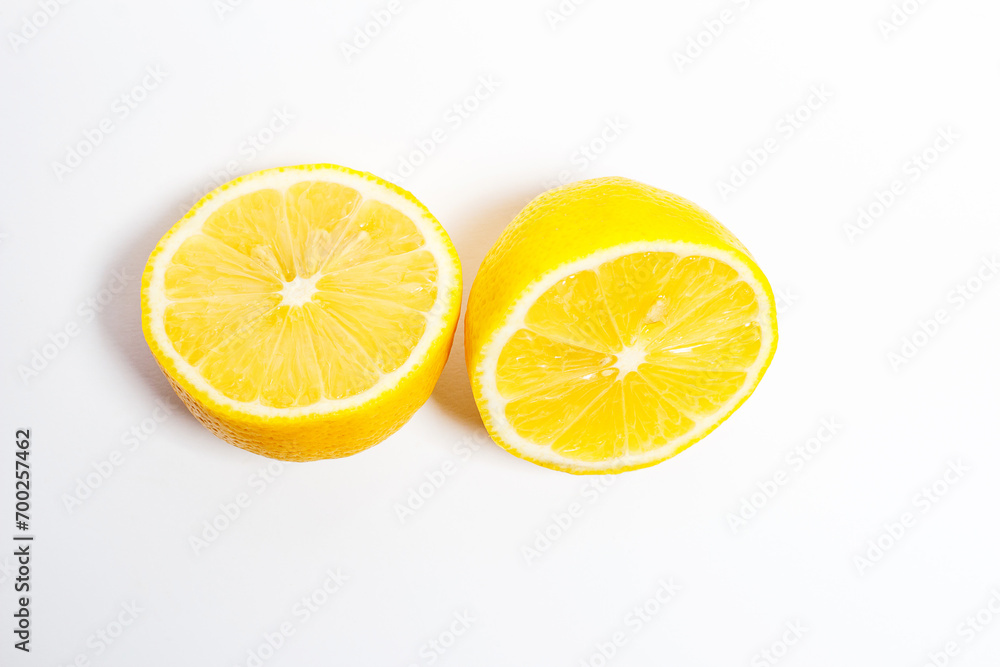 Lemon on a white background, citrus