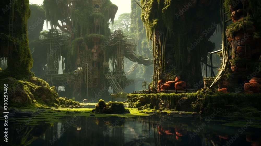 Mysteries of the Giant Tree Forest Unveiling the Swam Ai Generative Mysteries of the Giant Tree Forest Unveiling the Swam Ai Generative