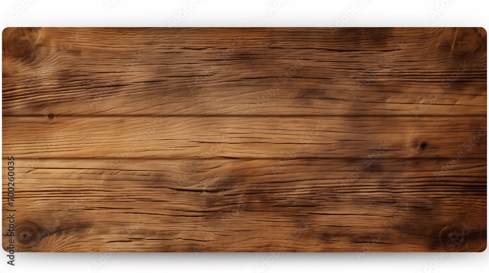 Abstract  wood texture backdrop showcasing the natural wooden grain. Isolated old plank with a rustic charm, on white background.
