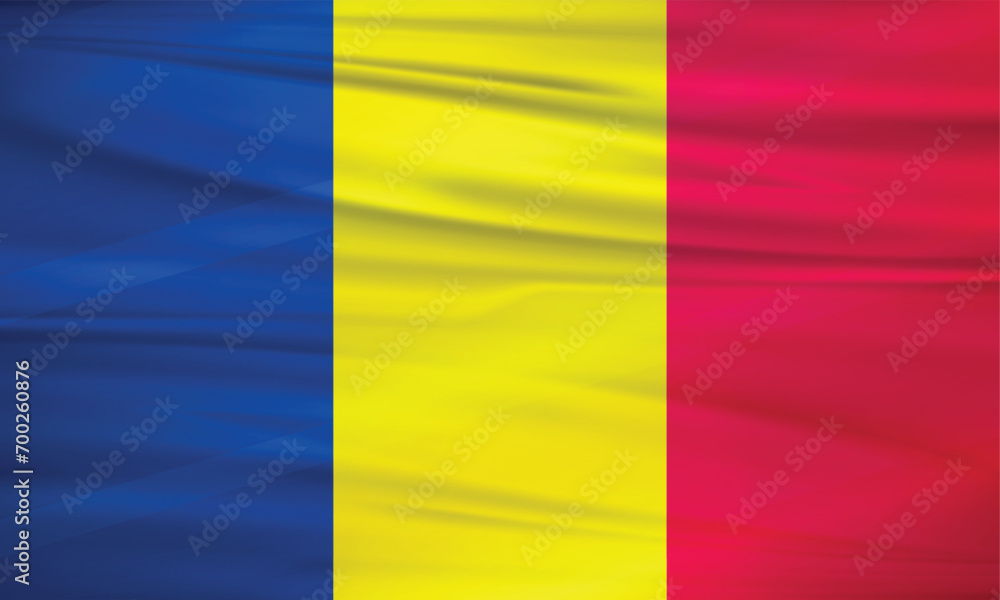 Illustration of Chad Flag and Editable Vector of Chad Country Flag Illustration of Chad Flag and Editable Vector of Chad Country Flag