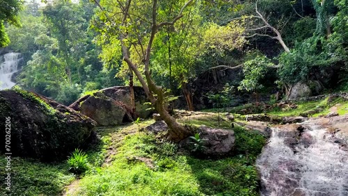 Huai Kaeo Waterfall, tourist attraction area in Chiang Mai, Thailand