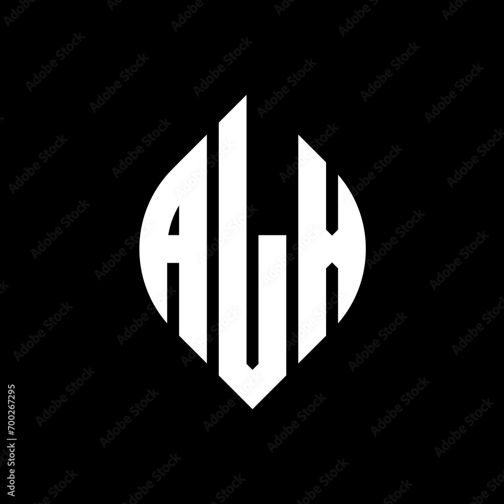 ALX circle letter logo design with circle and ellipse shape. ALX ellipse letters with typographic style. The three initials form a circle logo. ALX Circle Emblem Abstract Monogram Letter Mark Vector. ALX circle letter logo design with circle and ellipse shape. ALX ellipse letters with typographic style. The three initials form a circle logo. ALX Circle Emblem Abstract Monogram Letter Mark Vector.