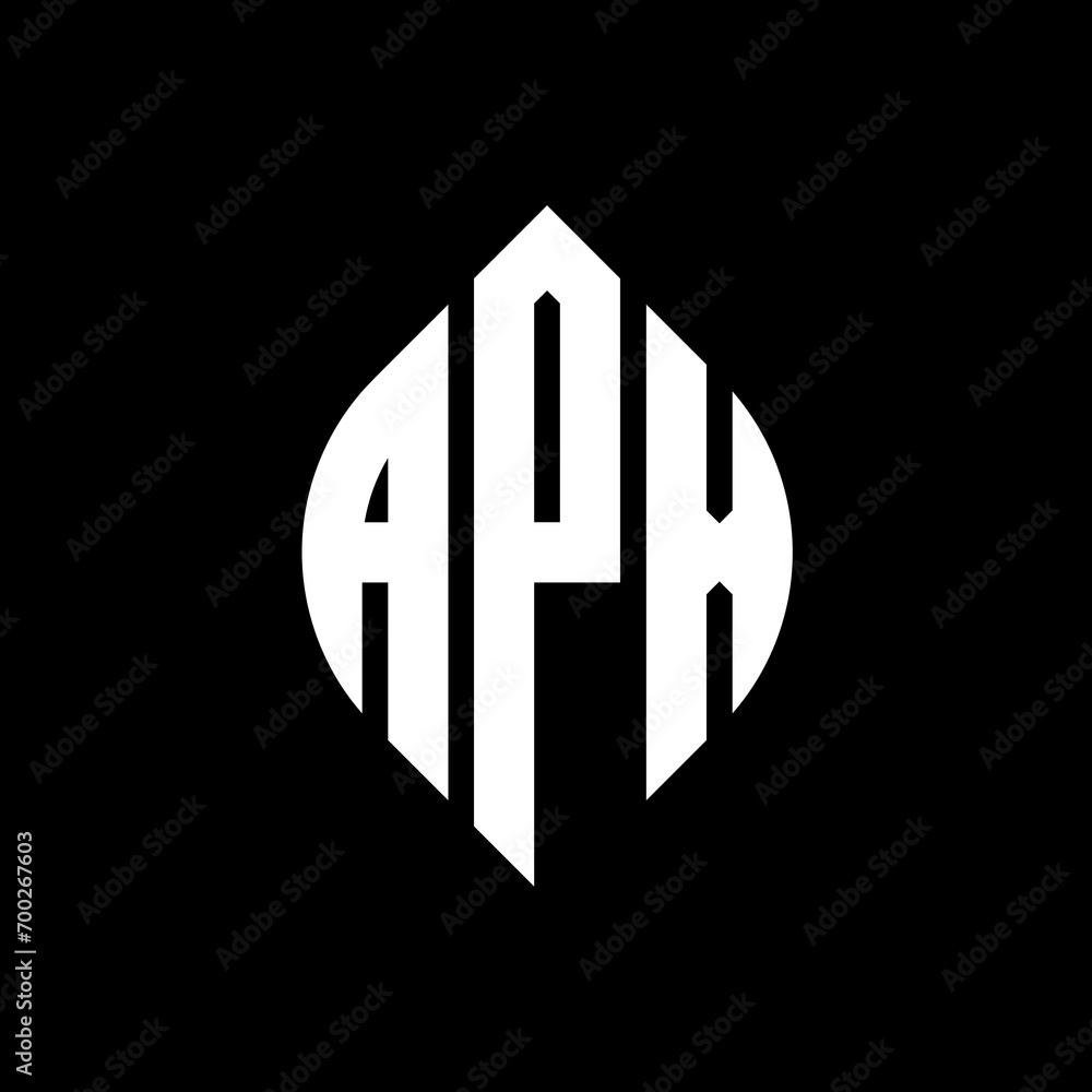 APX circle letter logo design with circle and ellipse shape. APX ellipse letters with typographic style. The three initials form a circle logo. APX Circle Emblem Abstract Monogram Letter Mark Vector. APX circle letter logo design with circle and ellipse shape. APX ellipse letters with typographic style. The three initials form a circle logo. APX Circle Emblem Abstract Monogram Letter Mark Vector.
