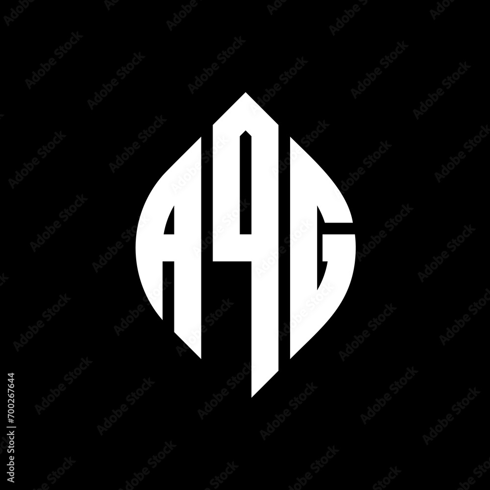AQG circle letter logo design with circle and ellipse shape. AQG ellipse letters with typographic style. The three initials form a circle logo. AQG Circle Emblem Abstract Monogram Letter Mark Vector. AQG circle letter logo design with circle and ellipse shape. AQG ellipse letters with typographic style. The three initials form a circle logo. AQG Circle Emblem Abstract Monogram Letter Mark Vector.