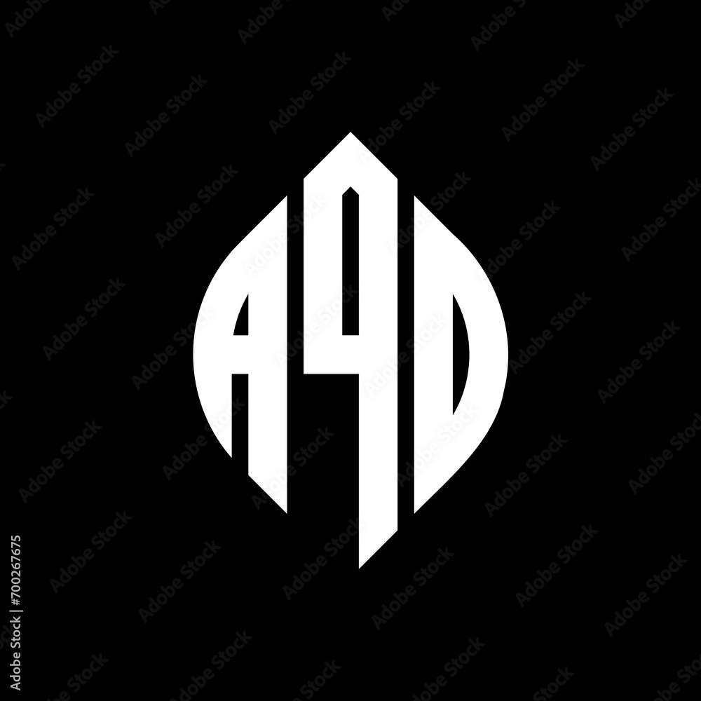 AQD circle letter logo design with circle and ellipse shape. AQD ellipse letters with typographic style. The three initials form a circle logo. AQD Circle Emblem Abstract Monogram Letter Mark Vector. AQD circle letter logo design with circle and ellipse shape. AQD ellipse letters with typographic style. The three initials form a circle logo. AQD Circle Emblem Abstract Monogram Letter Mark Vector.
