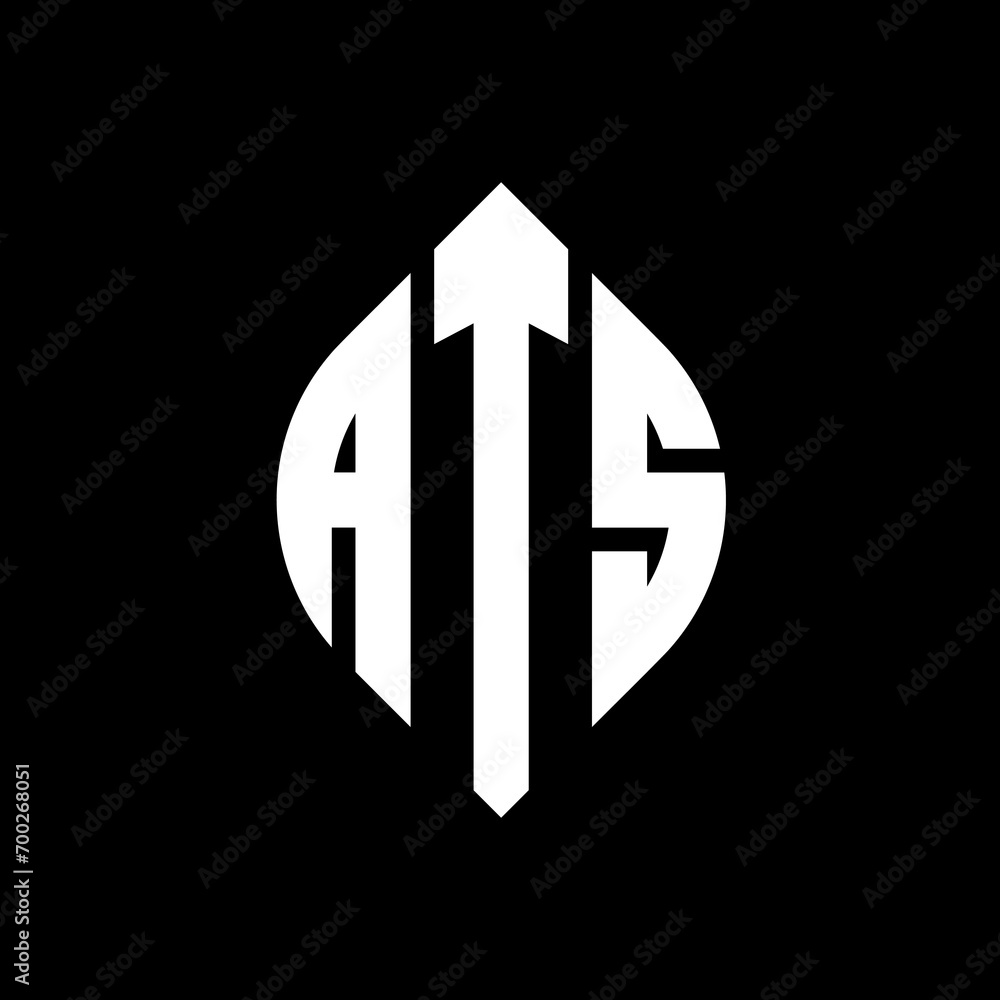 ATS circle letter logo design with circle and ellipse shape. ATS ellipse letters with typographic style. The three initials form a circle logo. ATS Circle Emblem Abstract Monogram Letter Mark Vector. ATS circle letter logo design with circle and ellipse shape. ATS ellipse letters with typographic style. The three initials form a circle logo. ATS Circle Emblem Abstract Monogram Letter Mark Vector.