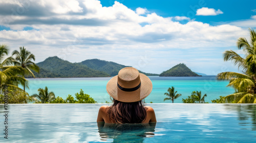 Breathtaking ocean panorama, Ultimate relaxation getaway, Luxury resort lifestyle © Paula