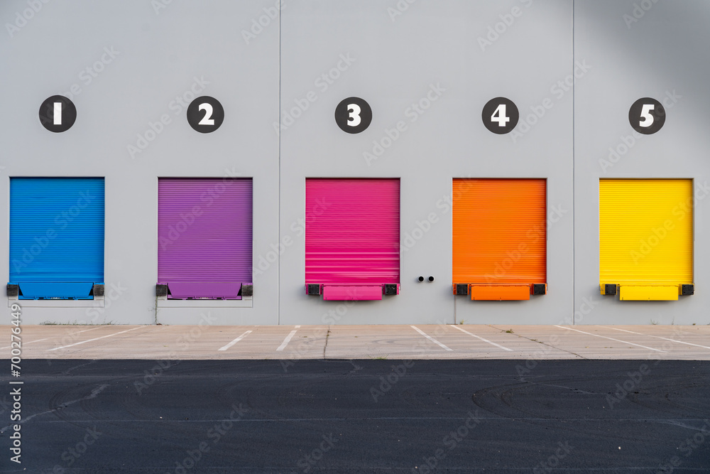 Tucson, Arizona December 19, 2023 Loading docks at the Lisa Frank