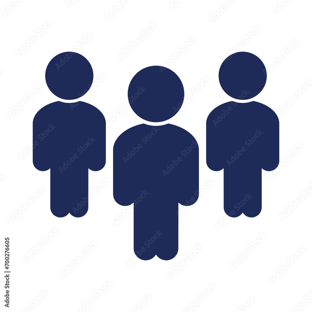Team icon flat solid vector illustration template in trendy style Team icon flat solid vector illustration template in trendy style