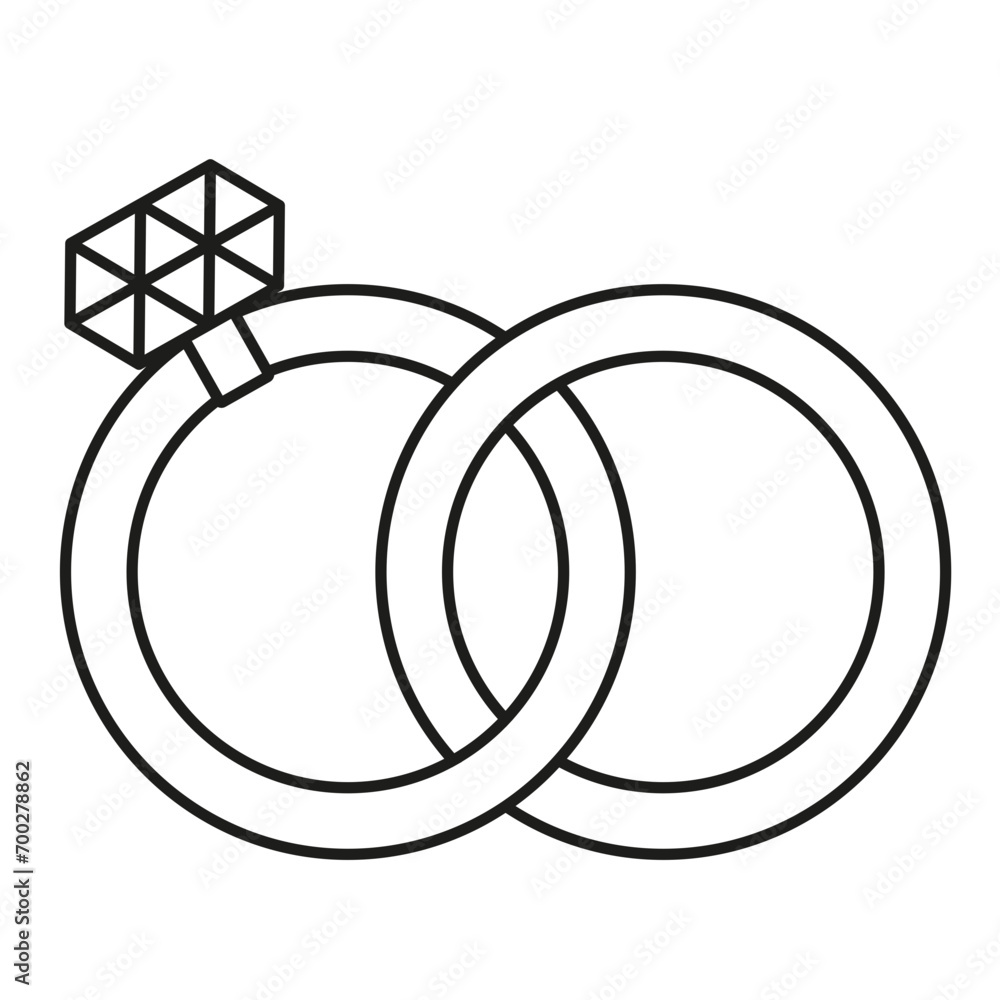 wedding rings icon