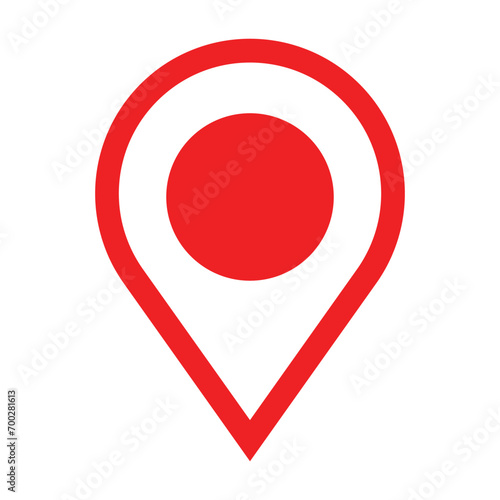 map pin vector logo template, locator icon