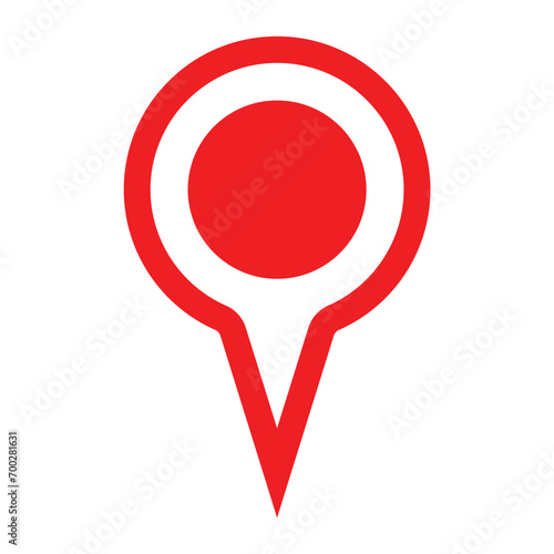 map pin vector logo template, locator icon