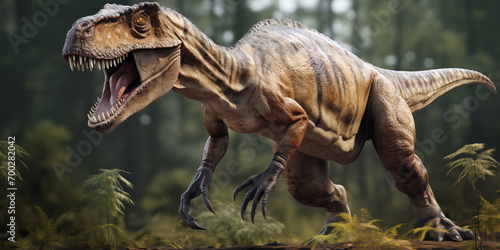Big prehistoric animal. Wild dinosaur © Mykhaylo
