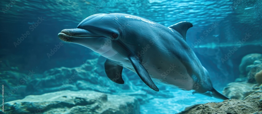 Aquarium's bottlenose dolphin