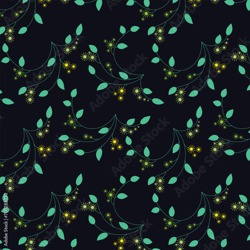 Seamless floral pattern with flowers