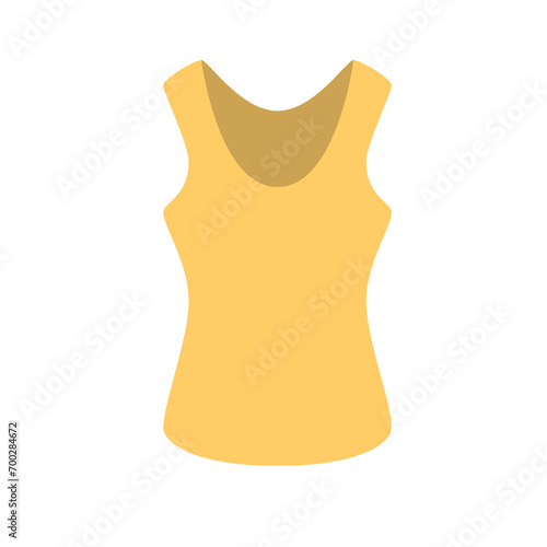 Women's sleevless dress icon.  Fashion editable stroke. Vector Illustration photo