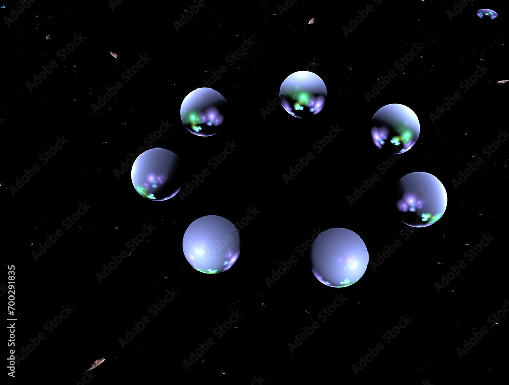 Naklejka premium Imaginatory fractal abstract background Image