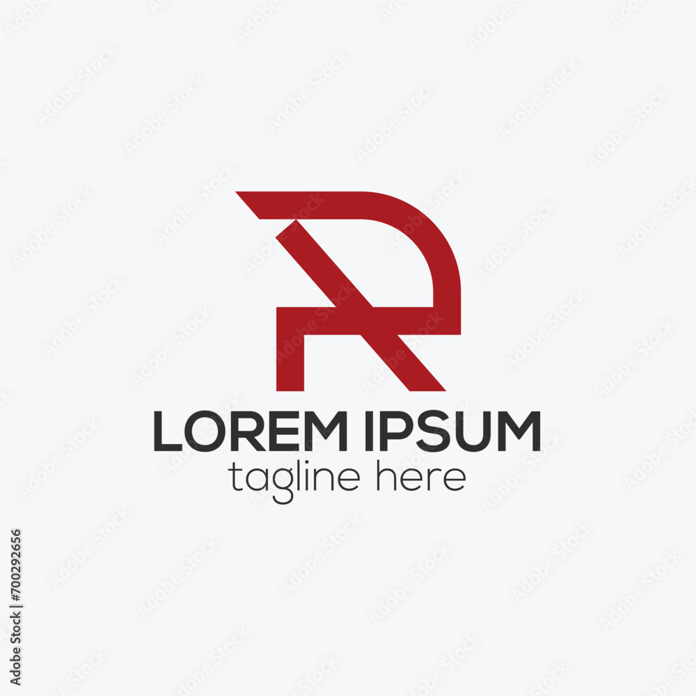 Letter r logo design concept isolated vector template illustration Letter r logo design concept isolated vector template illustration
