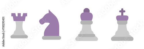 Chess icon. Games and sports items. vector illustration. 
