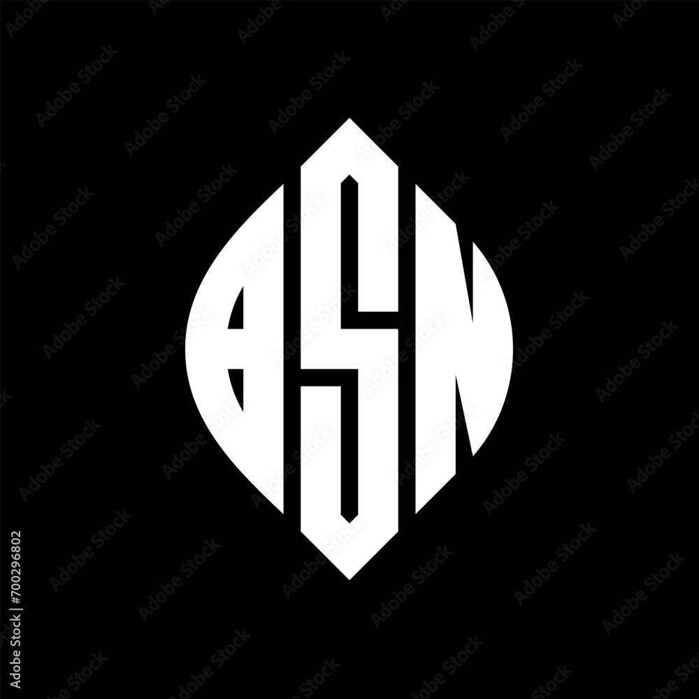 BSN circle letter logo design with circle and ellipse shape. BSN ellipse letters with typographic style. The three initials form a circle logo. BSN Circle Emblem Abstract Monogram Letter Mark Vector. BSN circle letter logo design with circle and ellipse shape. BSN ellipse letters with typographic style. The three initials form a circle logo. BSN Circle Emblem Abstract Monogram Letter Mark Vector.