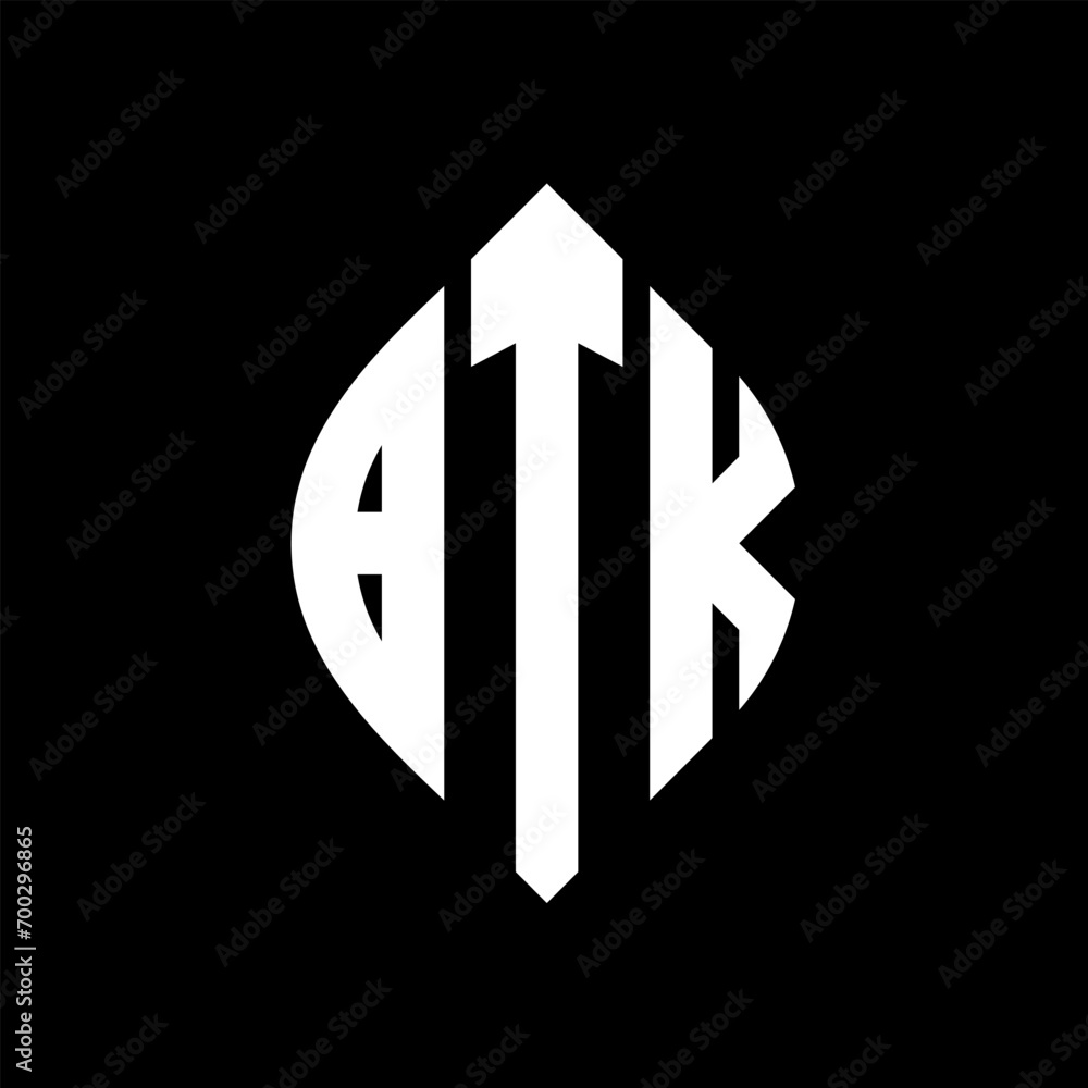 BTK circle letter logo design with circle and ellipse shape. BTK ellipse letters with typographic style. The three initials form a circle logo. BTK Circle Emblem Abstract Monogram Letter Mark Vector. BTK circle letter logo design with circle and ellipse shape. BTK ellipse letters with typographic style. The three initials form a circle logo. BTK Circle Emblem Abstract Monogram Letter Mark Vector.