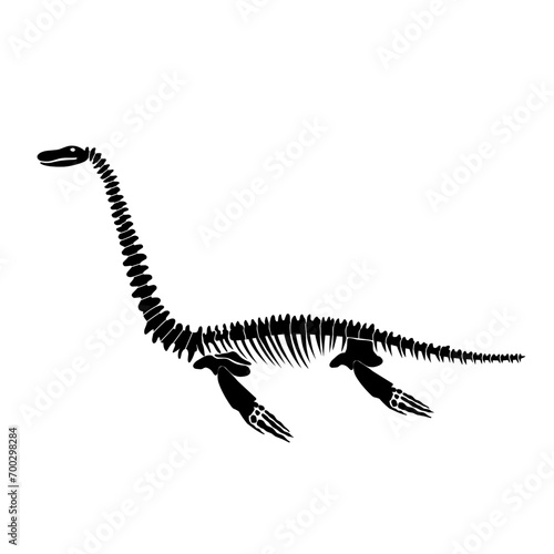 Dinosaur Skeleton Sillhouette