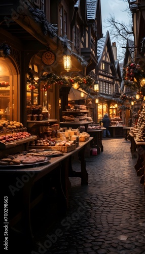 Christmas market in the old town of Strasbourg, Alsace, France © Iman