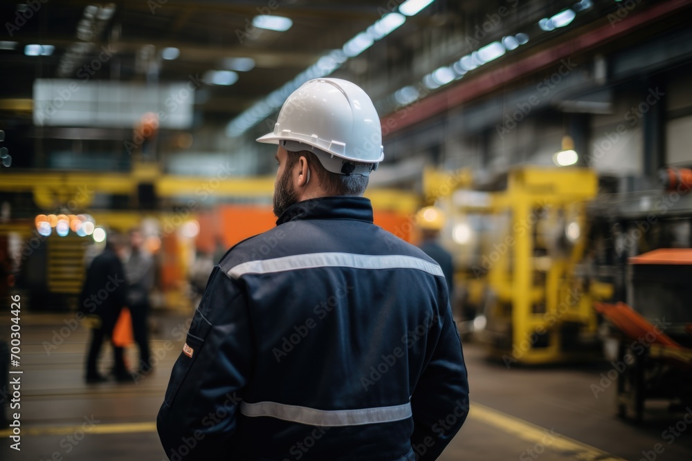 Industrial Workers Overseeing Factory Operations Industrial Workers Overseeing Factory Operations