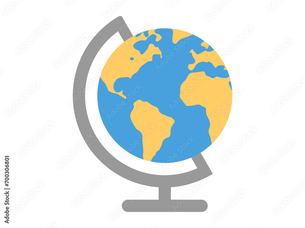Globe icon. Office stationery editable set. Simple vector illustration. Globe icon. Office stationery editable set. Simple vector illustration.