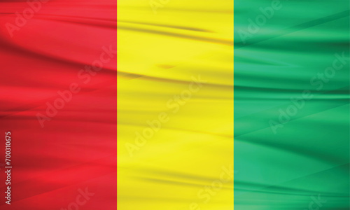 Illustration of Guinea Flag and Editable vector Guinea Country Flag